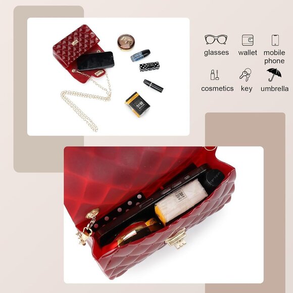 Trendy Jelly Silicone Mini Crossbody Bag for Teenage Girls - Must-Have Accessory - Picture 3 of 6